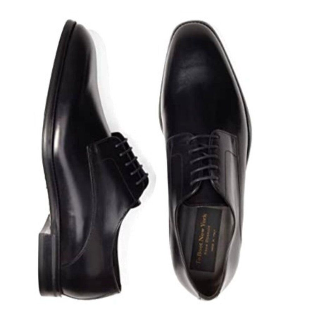 To Boot New York $435 Amedeo Black Leather Oxford Plain Toe Dress Shoe Mens 7.5